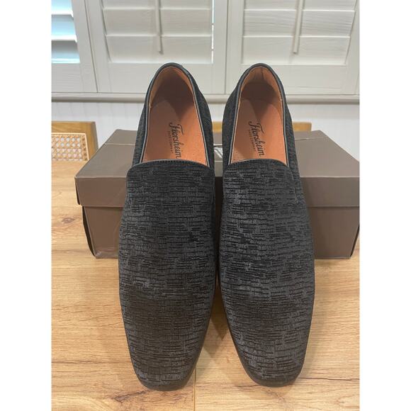 Florsheim Men's Postino Plain Toe Velvet Slip On Black Size 11 NIB - Picture 4 of 13